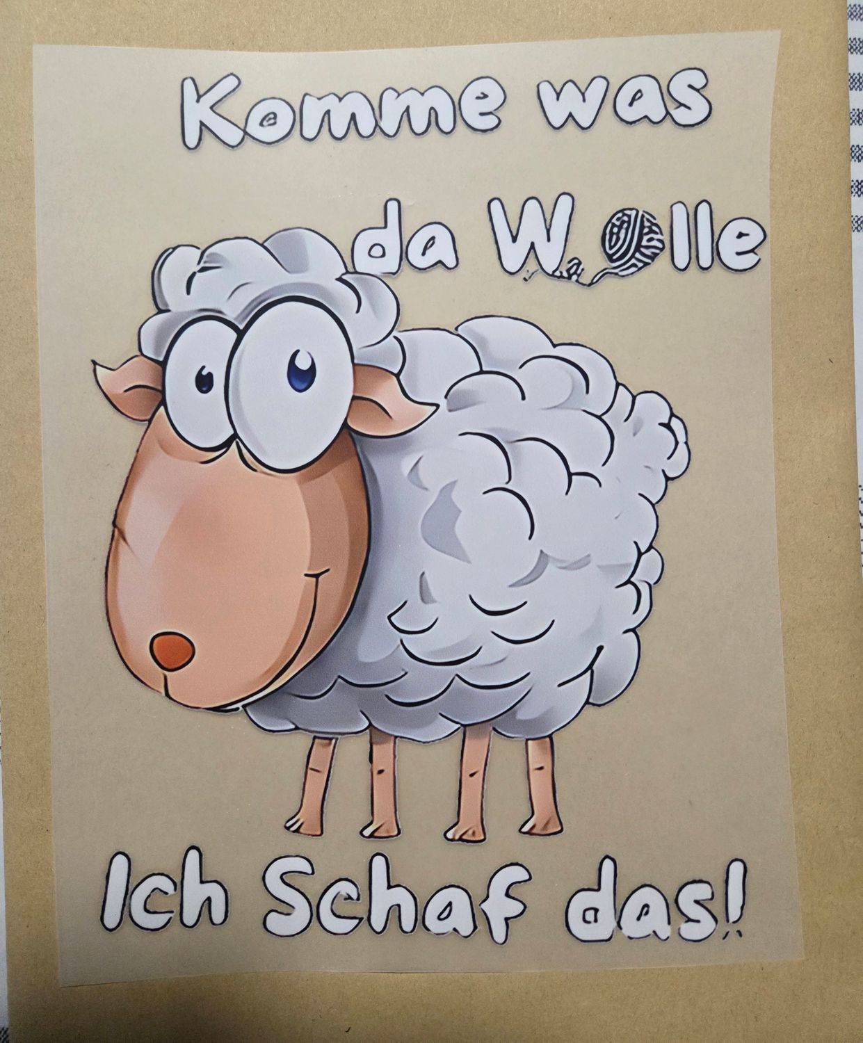Bügelbild Schaf 24cm