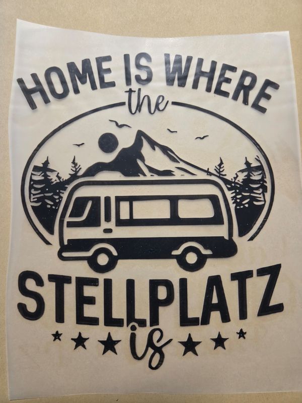 Bügelbild Camping 23cm 