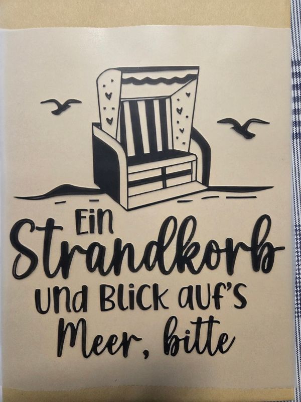 Bügelbild Moin Meer 22cm 