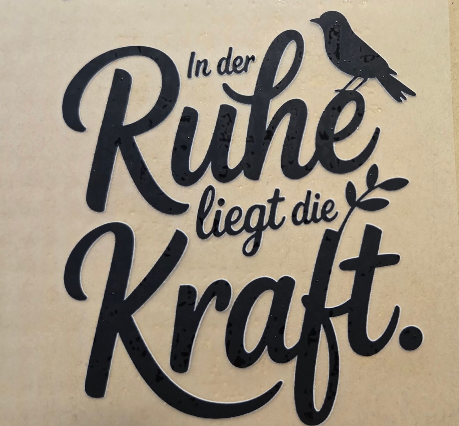 Bügelbild Sprüche ca 10cm