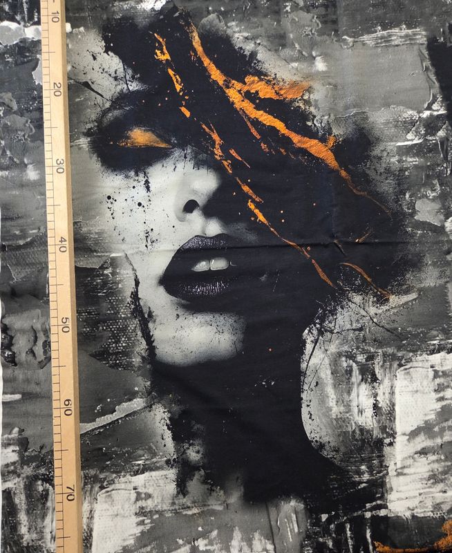 Sommersweat Gesicht Panele 80x180cm 