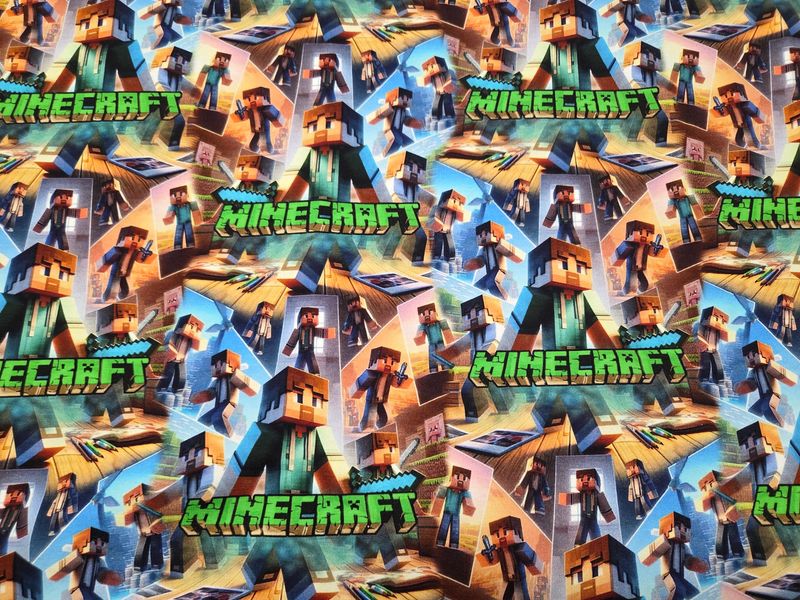 Sommersweat Minecraft 50cm x 180cm breit Sommersweat Minecraft 50cm x 180cm breit