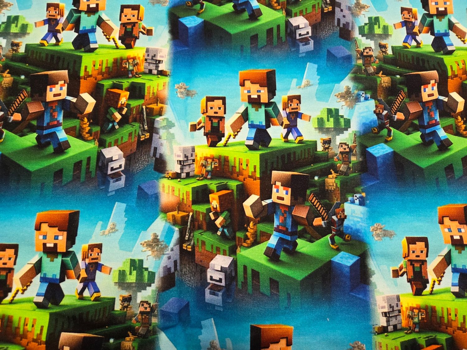 Sommersweat Minecraft 44cm x 84cm breit Sommersweat Minecraft 44cm x 84cm breit