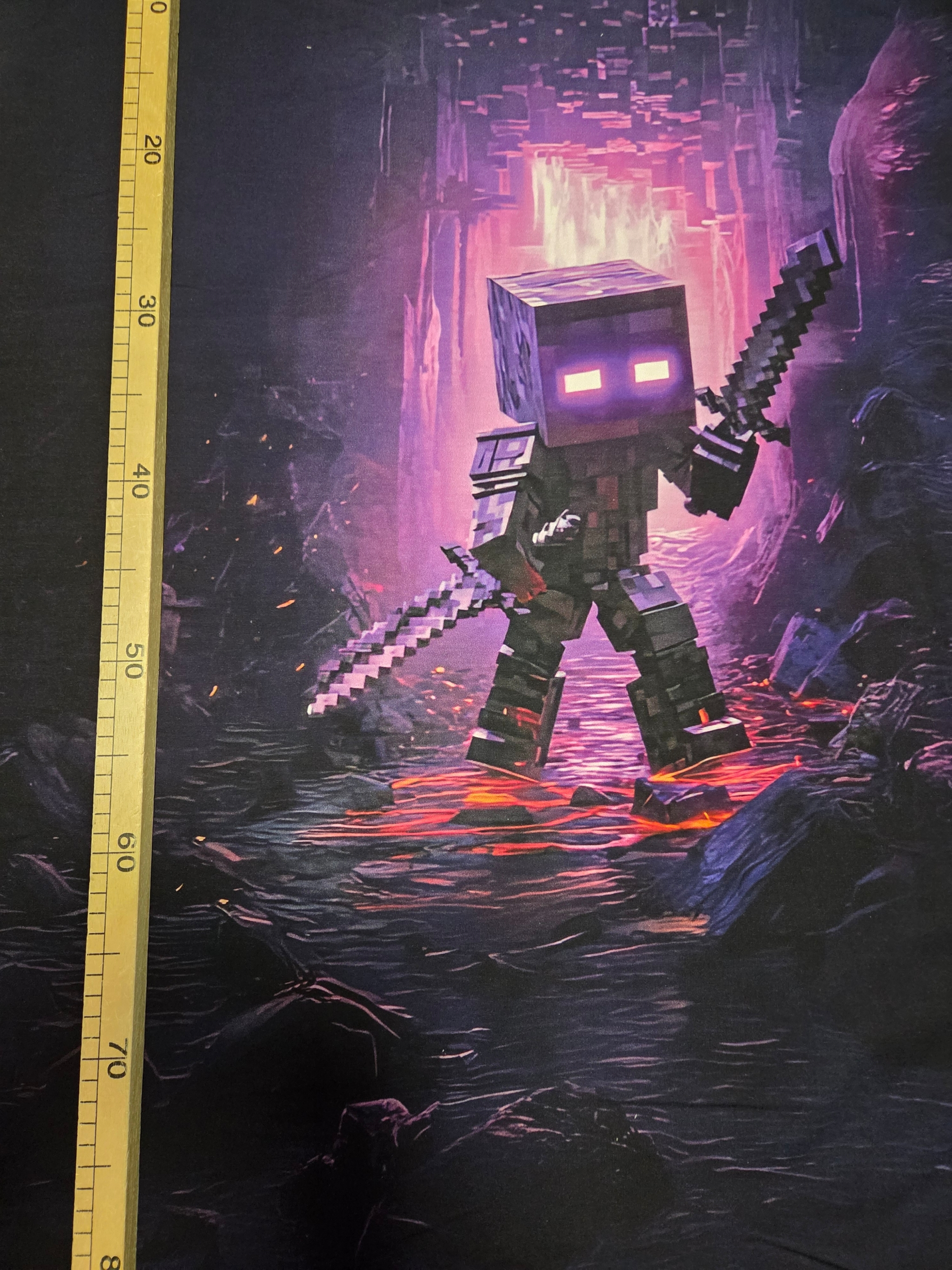 Sommersweat Panele Minecraft lila 85x180cm 