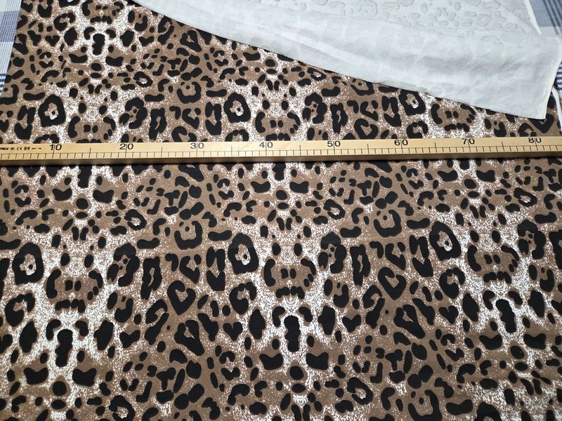 Sommersweat Leo Animal Print braun 87cm x 160cm Sommersweat Leo Animal Print braun 87cm x 160cm