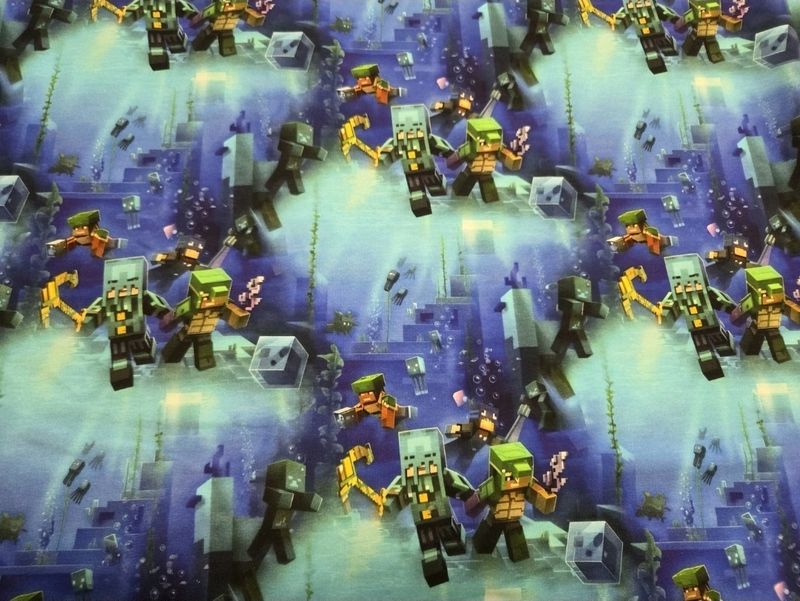 Sommersweat Minecraft 50cm x 180cm breit Sommersweat Minecraft 50cm x 180cm breit