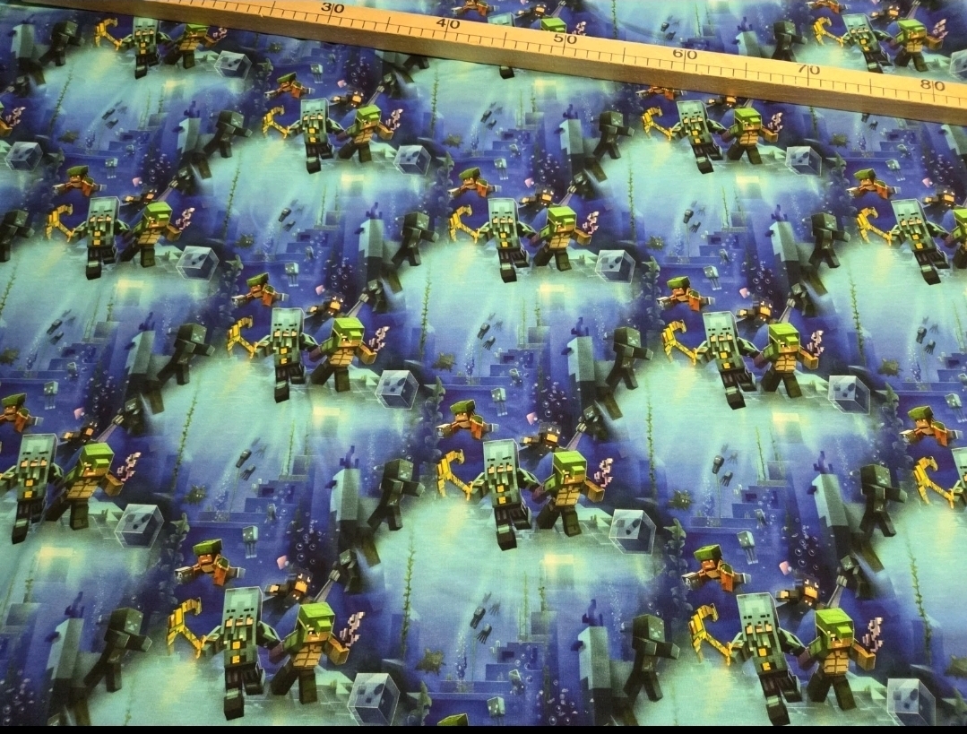 Sommersweat Minecraft 50cm x 180cm breit