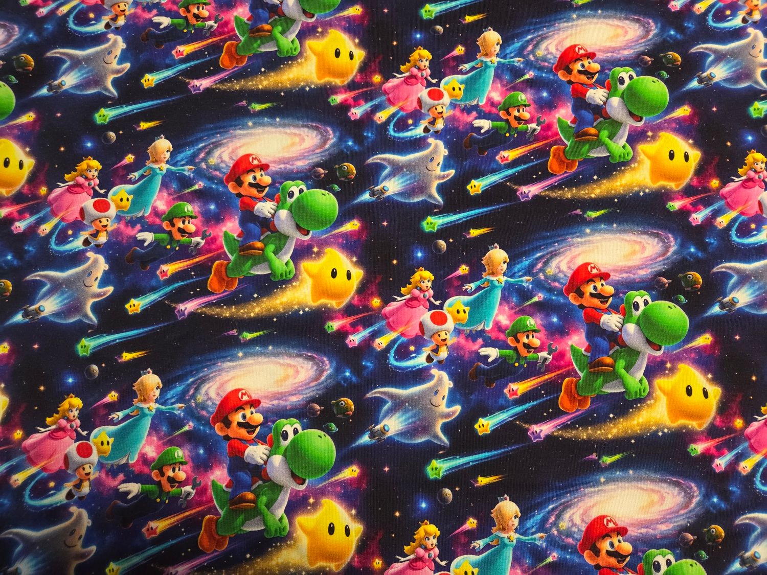 Sommersweat Mario 50cm x 180cm breit