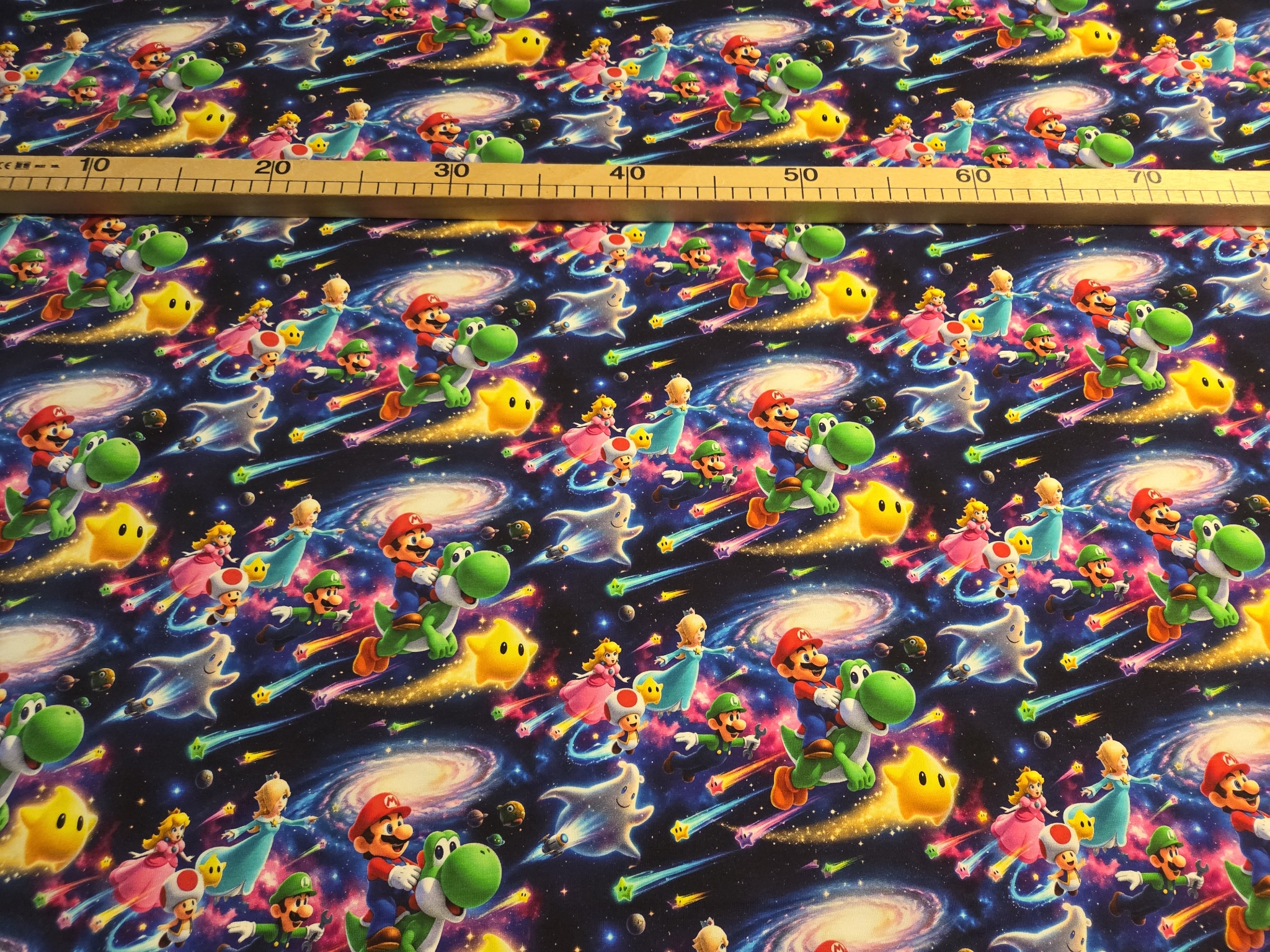 Sommersweat Mario 50cm x 180cm breit