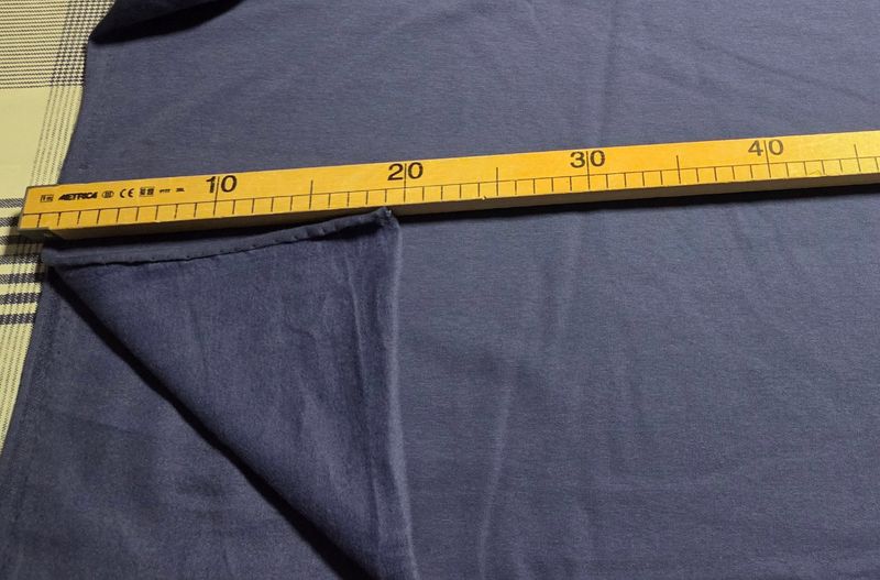 Sommersweat Gekratzt Blau uni 50cm x 170cm breit Sommersweat Gekratzt Blau uni 50cm x 170cm breit