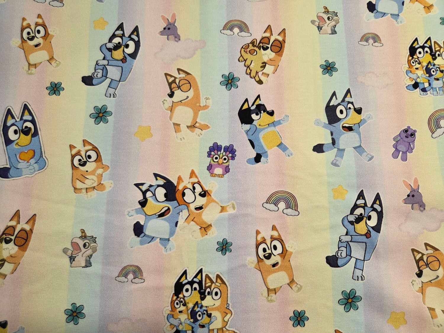 Sommersweat Bluey 50cm x 180cm breit