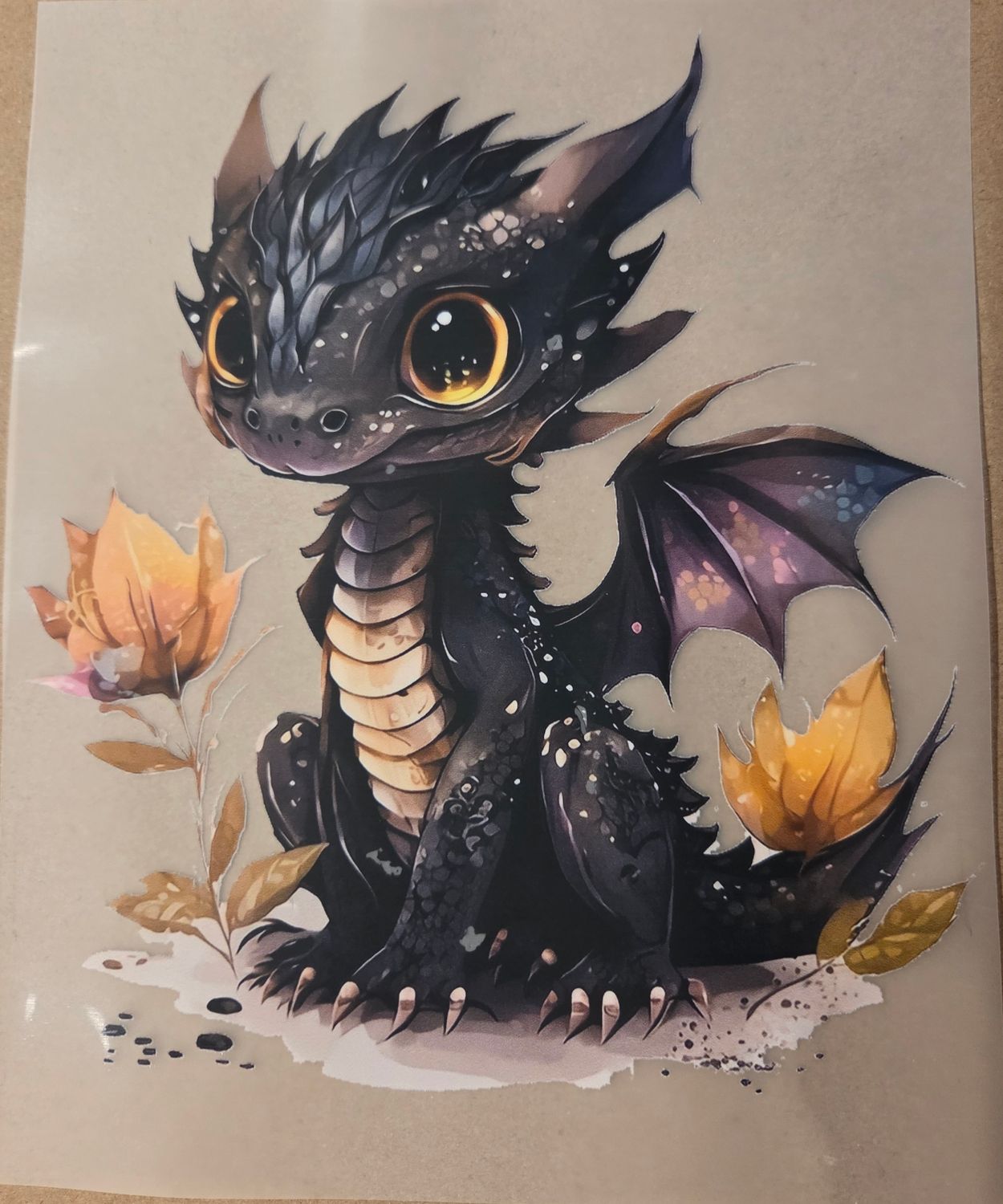 Bügelbild Drache 18cm Bügelbild Drache 18cm