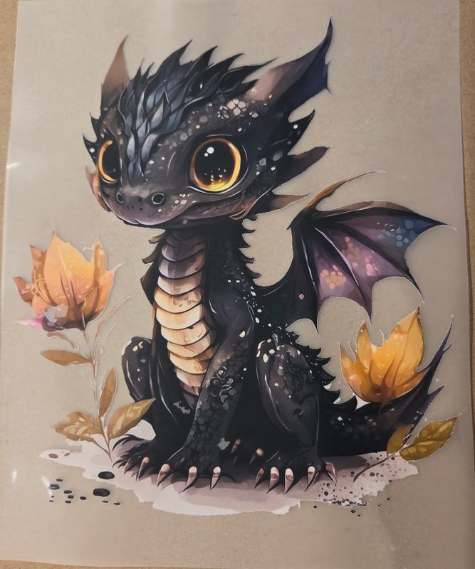 Bügelbild Drache 18cm