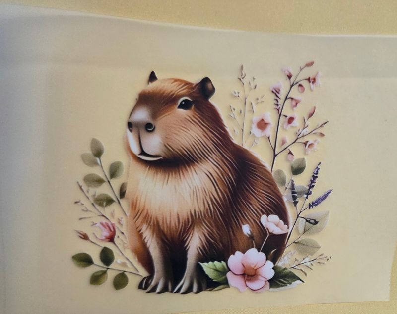 Bügelbild Capybara ca 10cm Bügelbild Capybara ca 10cm