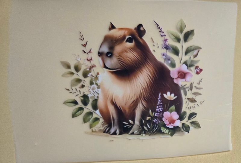 Bügelbild Capybara ca 10cm Bügelbild Capybara ca 10cm