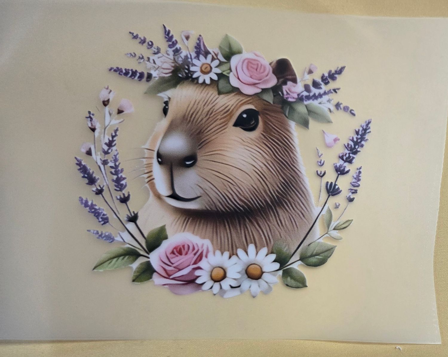 Bügelbild Capybara ca 10cm