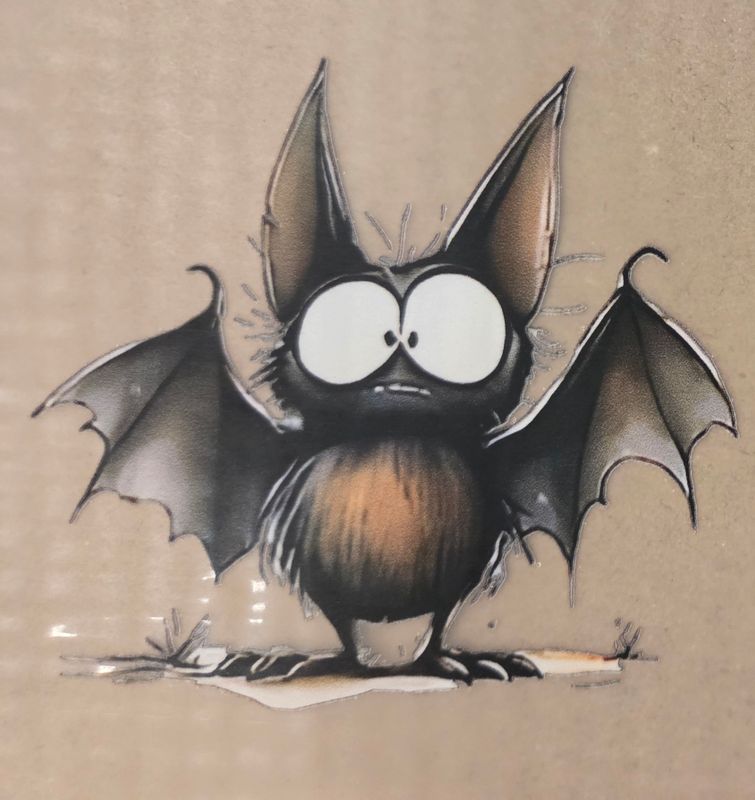 Bügelbild Fledermaus ca 8cm Bügelbild Fledermaus ca 8cm