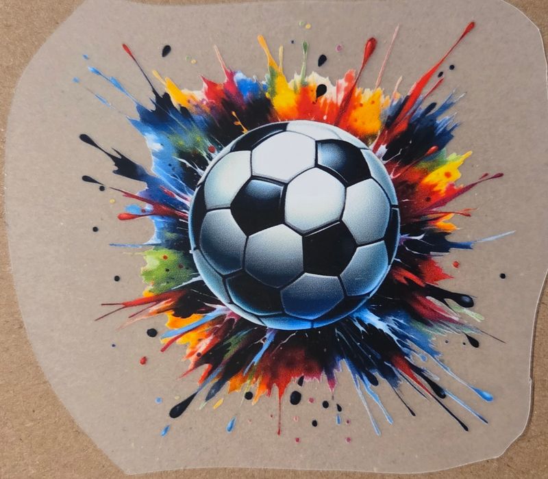 Bügelbild Fußball 8cm