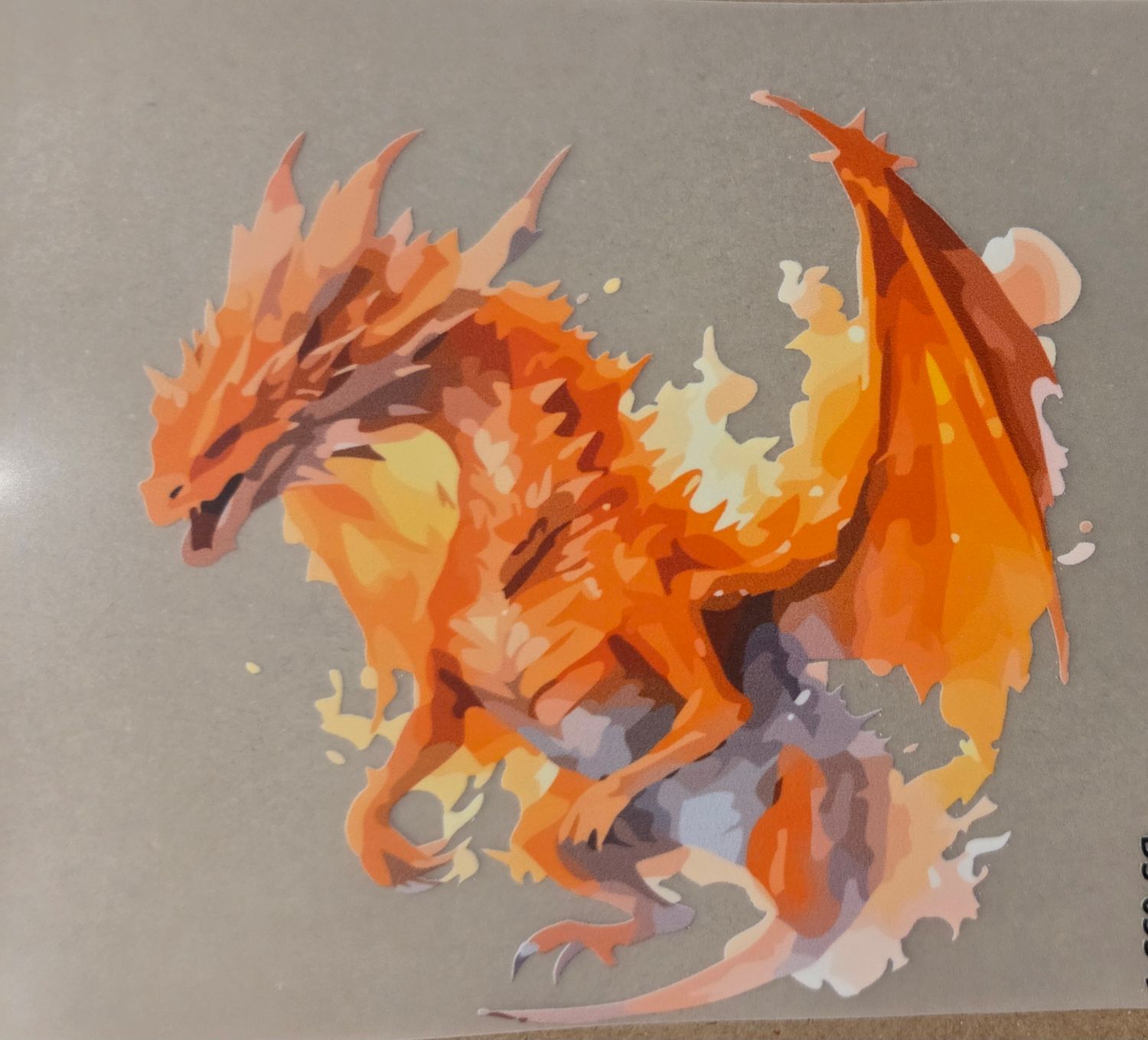 Bügelbild Drache ca 11cm Bügelbild Drache ca 11cm