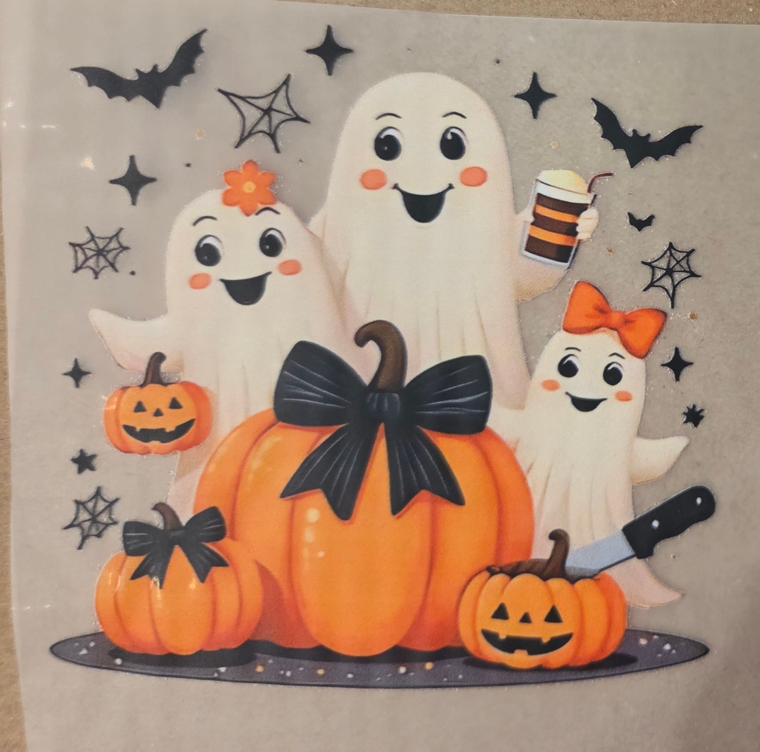 Bügelbild Halloween Gespenst 9cm Nr.4