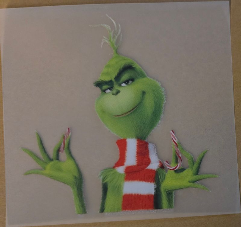 Bügelbild Grinch 8cm Bügelbild Grinch 8cm