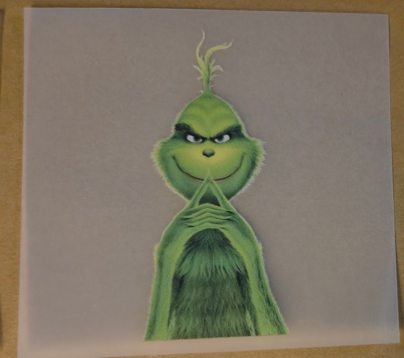 Bügelbild Grinch 8cm Bügelbild Grinch 8cm