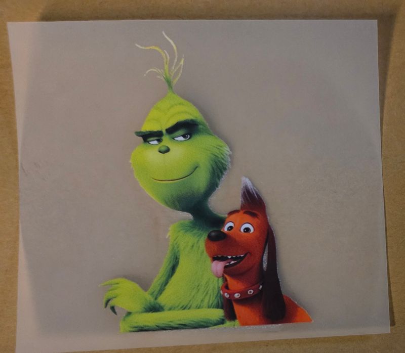 Bügelbild Grinch 8cm Bügelbild Grinch 8cm