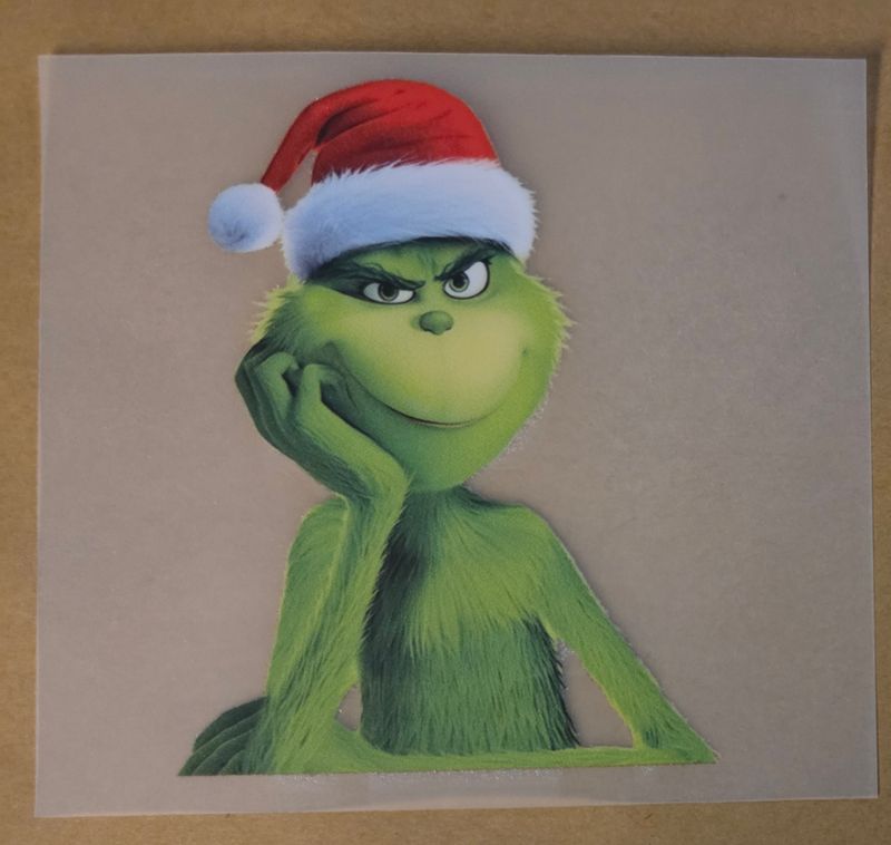 Bügelbild Grinch 8cm Bügelbild Grinch 8cm