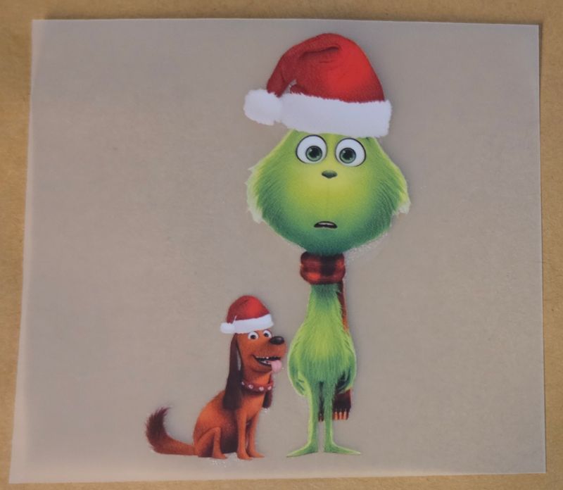 Bügelbild Grinch 8cm Bügelbild Grinch 8cm