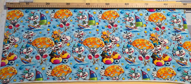 Sommersweat Cartoon Maus 18cm x 180cm breit Sommersweat Cartoon Maus 18cm x 180cm breit