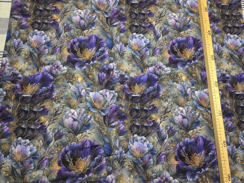 Sommersweat Herbst Blumen 50cm x 180cm breit Sommersweat Herbst Blumen 50cm x 180cm breit