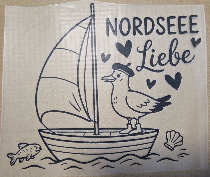 Bügelbild Moin Meer 22cm 