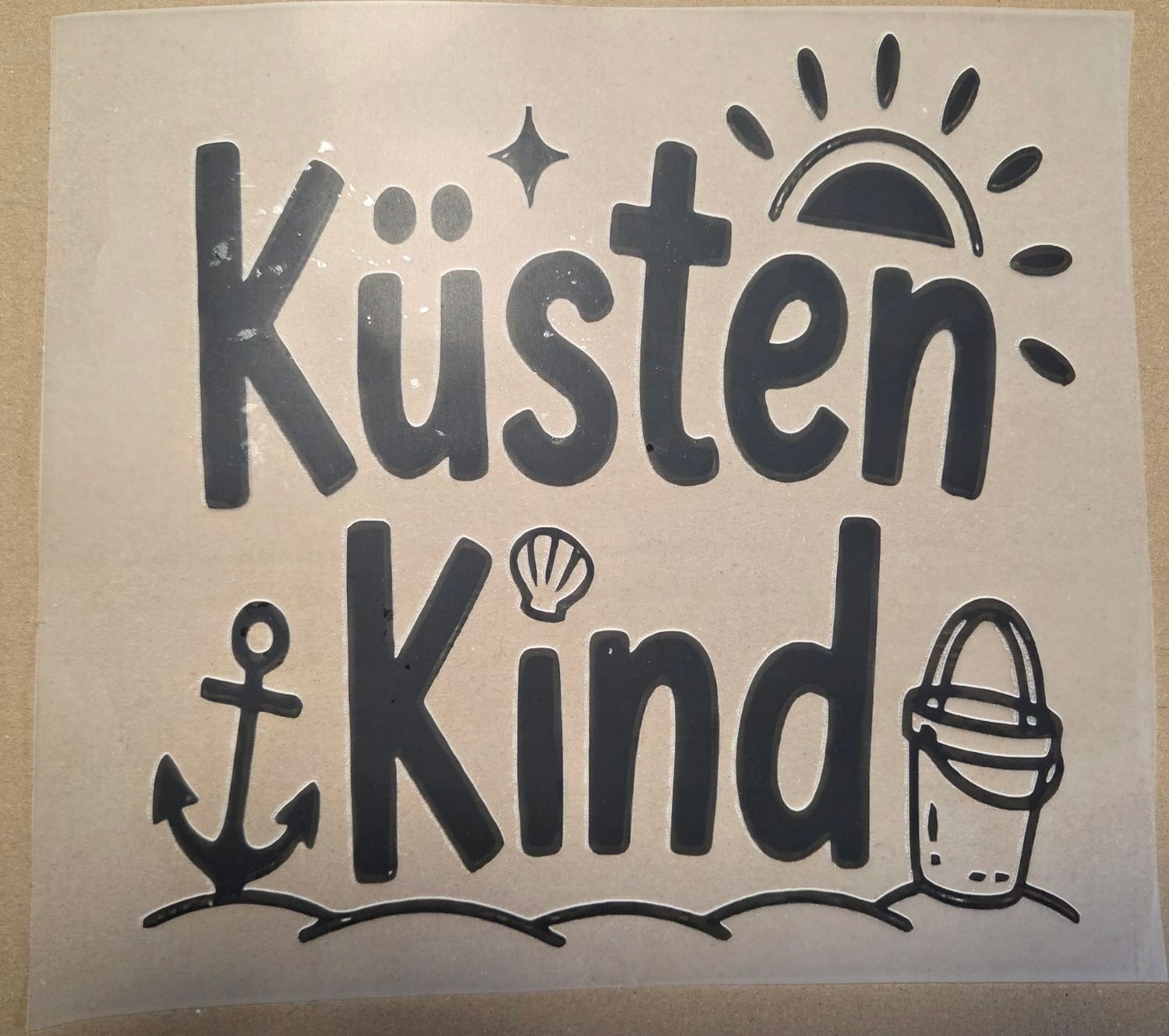 Bügelbild Moin Meer 22cm 