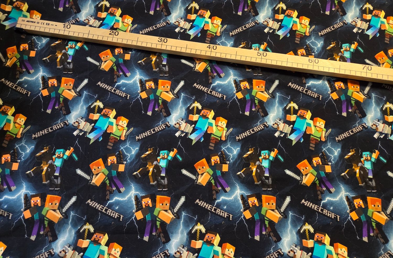 Jersey Digitaldruck Minecraft 50cm x180cm breit Jersey Digitaldruck Minecraft 50cm x180cm breit