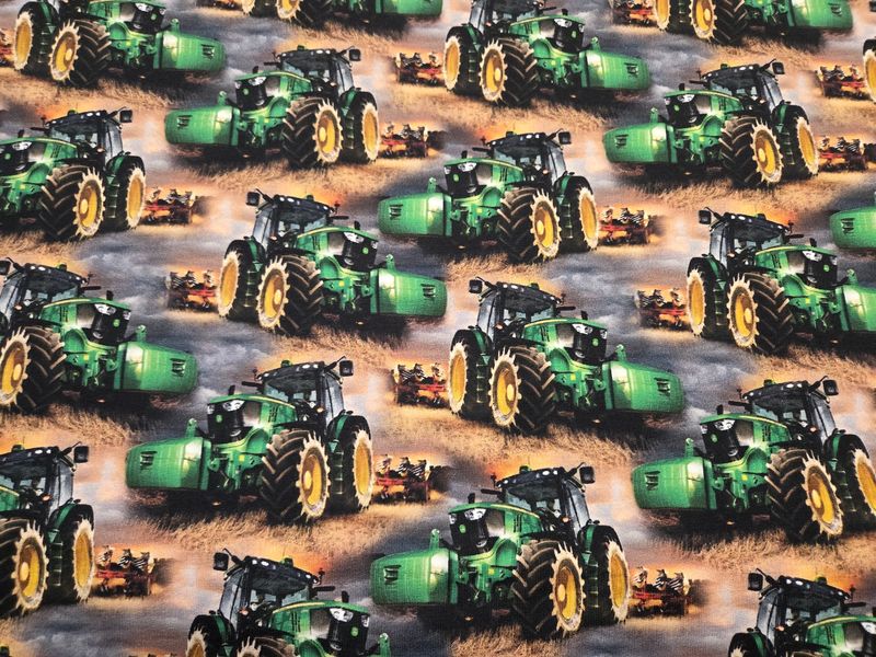 Sommersweat Traktor grün 50cm x 180cm breit Sommersweat Traktor grün 50cm x 180cm breit