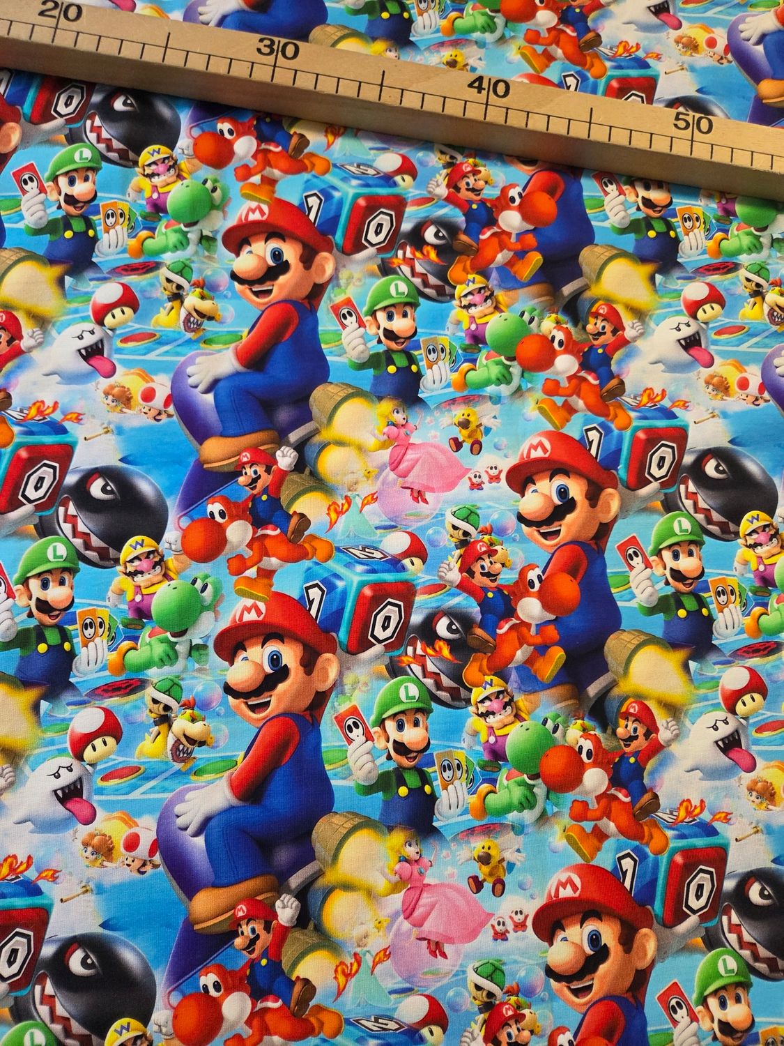 Sommersweat Mario 40cm x 180cm breit