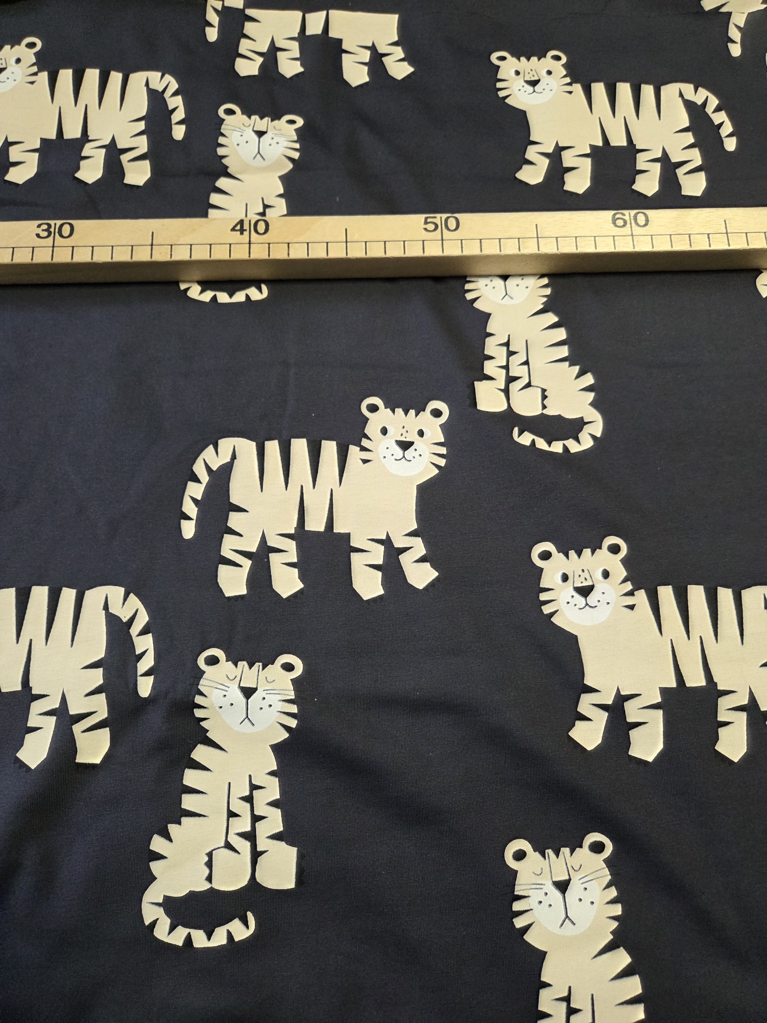 Jersey Tiger Druck 50cm x150cm breit