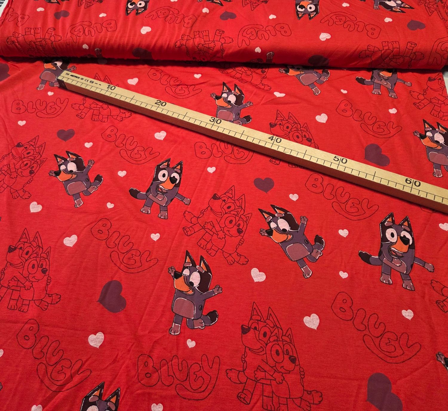 Jersey Trikot Hund auf rot 50cm x160cm breit Jersey Trikot Hund auf rot 50cm x160cm breit