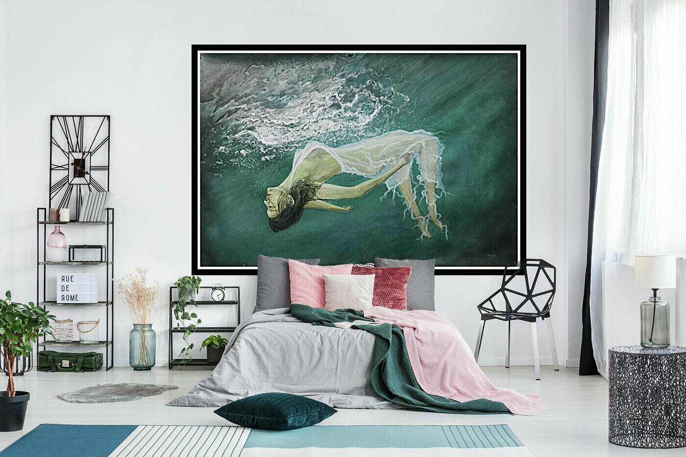 Feel the soul Original Acrylic Underwater painting
