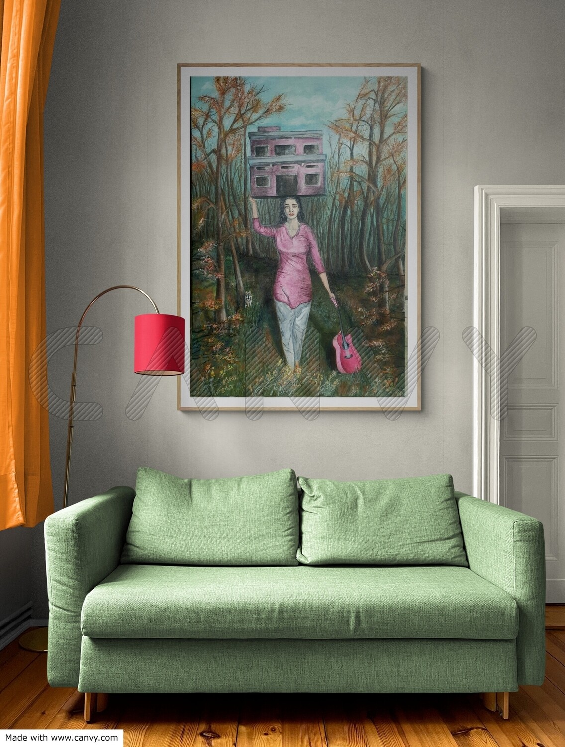 Some day original acrylic painting