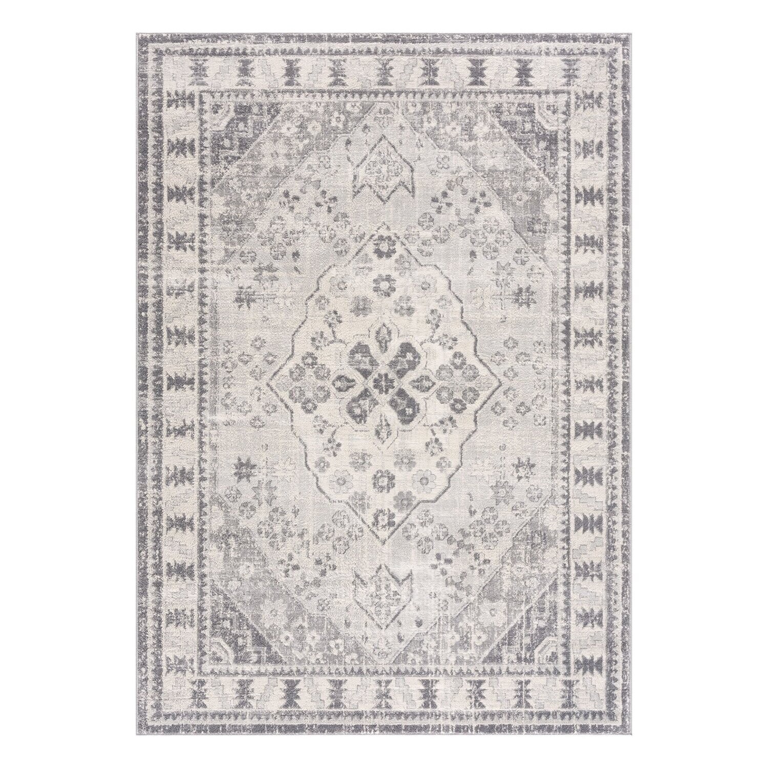 Bidar, Größe: 80 x 150, Farbe: grau