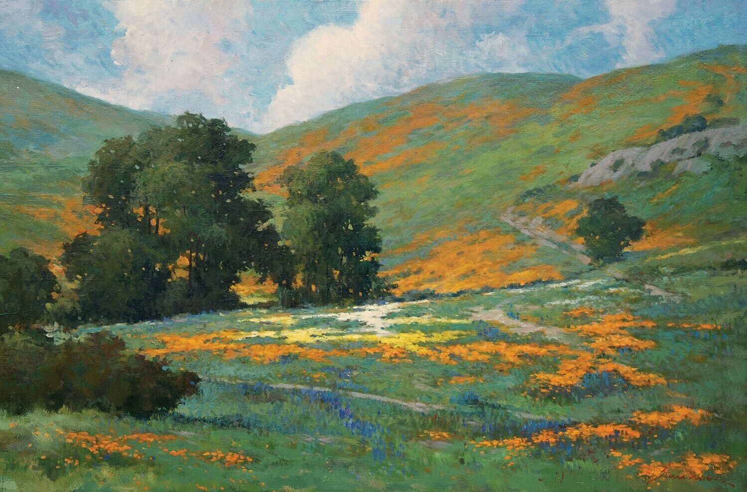 Junn Roca - Poppies and Lupines