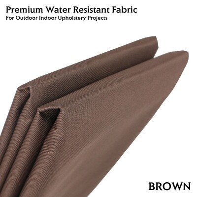 Canvas Waterproof Fabric Chocolate Awning Reinforced UV Resistant Multi-purpose Heavy Duty 60&quot;W