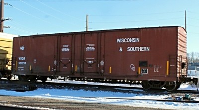 Wisconsin &amp; Southern Railroad Evans Double Plug Door Boxcar 503 series G Scale