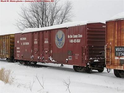 Wisconsin &amp; Southern Railroad Evans Double Plug Door Boxcar 503143 series G Scale