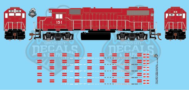 Modern Locomotive Underframe Details HO Scale Decal Set