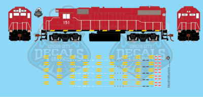 Modern Locomotive Underframe Details HO Scale Decal Set