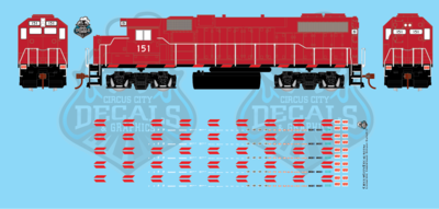 Modern Locomotive Underframe Details HO Scale Decal Set