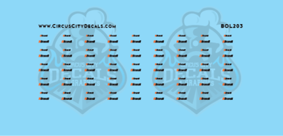 Brandt MOW Truck Decal Set N 1:160 Scale RPS Boley