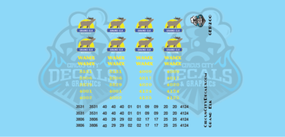 Grand Elk Railroad SD40-2 &amp; GP38-2 Decals HO Scale